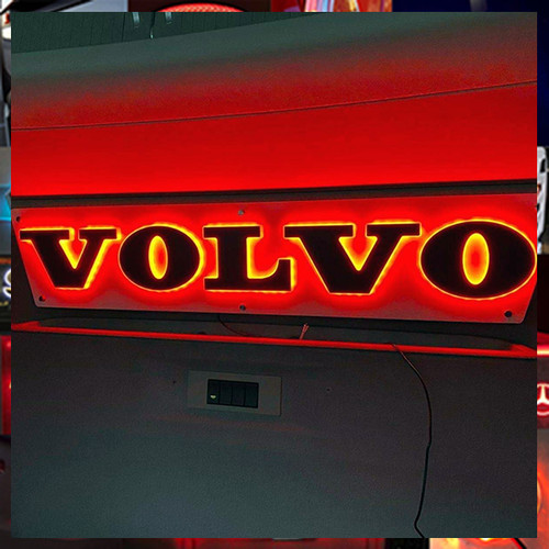 Volvo letters truck light - letters,
